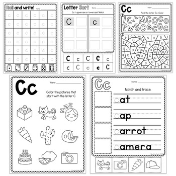 Letter of the Week C - Learn the Alphabet by Sparkling English | TPT