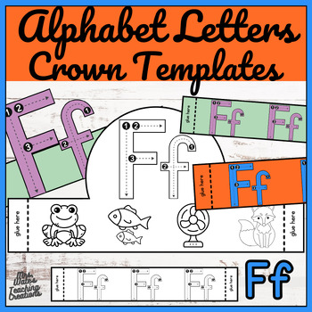 Preview of Alphabet Worksheets Craft Activity & Letter Ff Animal Headband Templates