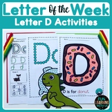Letter of the Week D Activities | Alphabet D Q Tip Crafts 