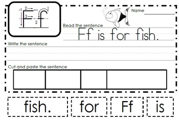 Alphabet Activities Letter Ff by Teaching Products | TpT