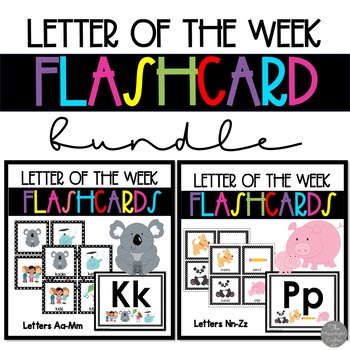 Preview of Letter of the Week Flashcards and Alphabet Posters