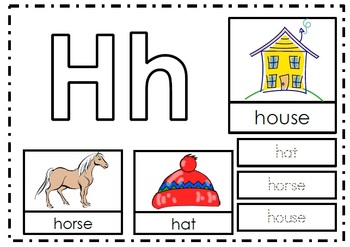 Alphabet Activities Letter Hh by Teaching Products | TPT