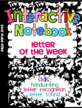 Preview of Letter of the Week Interactive Notebook