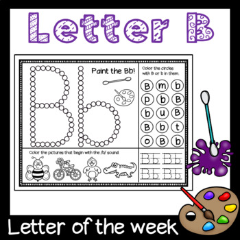 Letter of the Week - Letter B by Little Olive | Teachers Pay Teachers