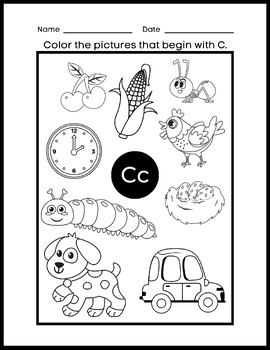 Letter of the Week -Letter C Activities Worksheets for kids by ...