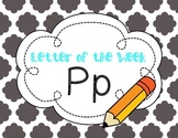 Letter of the Week | Letter P Activities