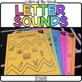 Preview of Alphabet Letter Curriculum A to Z - Phonemic Awareness Coloring Initial Sounds