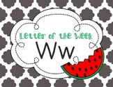 Letter of the Week | Letter W Activities