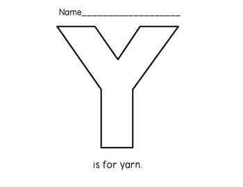 Letter of the Week: Letter Y by Third Time's a Charm | TpT