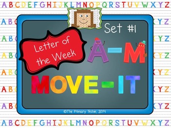 Preview of MOVE IT through the Alphabet - Set 1 A-M