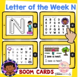 Letter of the Week N (Boom Cards™)