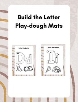 Preview of Letter of the Week Playdough Mats