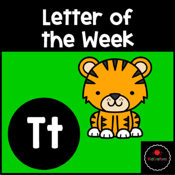Preview of Letter of the Week: T -- Centers/Tubs/Bins & No Prep Worksheets