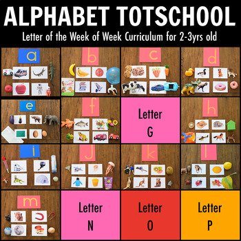 Preview of Letter of the Week - Toddler School Alphabet Curriculum COMPLETE