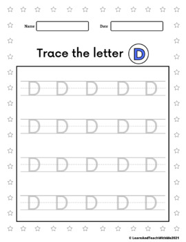 Letter of the Week Worksheets - Letter D by Learn and Teach with me