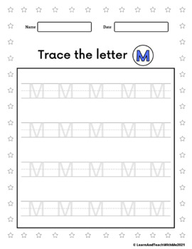 Letter of the Week Worksheets - Letter M by Learn and Teach with me