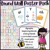 Sound wall poster pack! digraphs, blends, vowel pairs, sil