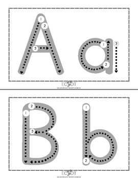 Preview of Letter practice cards - uppercase and lowercase