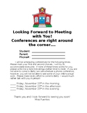 Letter requesting Parent/Teacher Conference