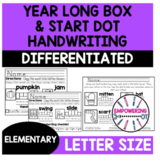 Letter size handwriting practice occupational therapy YEAR