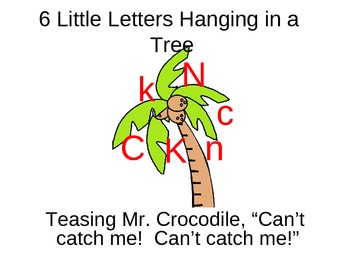 Preview of Letter song (like 5 little monkeys swinging in a tree)