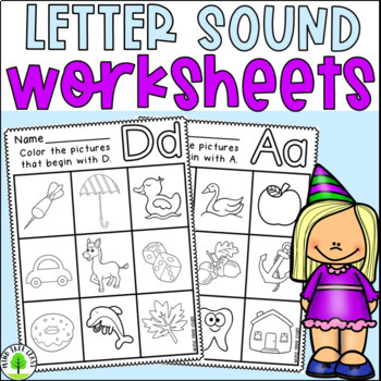 Letter Sound Coloring Worksheets by Mind Tree Class | TpT