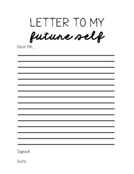 Preview of Letter to Future Self