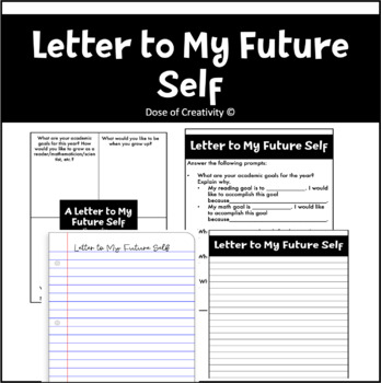 Letter to Future Self Graphic Organizer