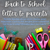 Letter to Parents-FFA/AG