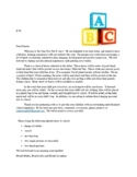 Letter to Parents Orientation
