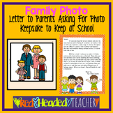 Letter to Parents for Family Photo/s Request