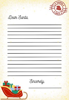Letter to Santa by MotherlyMinds | TPT