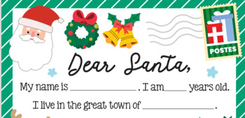 Preview of Letter to Santa