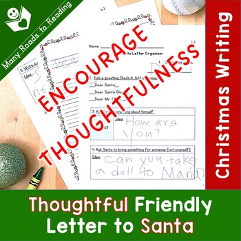 Preview of Letter to Santa Christmas Writing