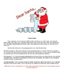 Letter to Santa Creative Writing Project