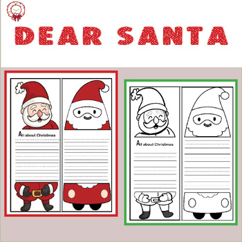 Dear Santa - Christmas Letter Writing Template Kit for ESL