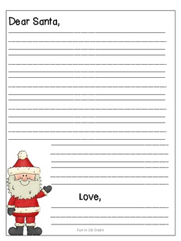 Letter to Santa Template {FREE!} by Dana Lester | TPT