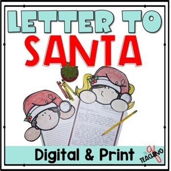 Preview of Letter to Santa Writing Activity Unit 2nd 3rd Grade