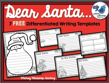 Preview of FREE Santa Letter templates