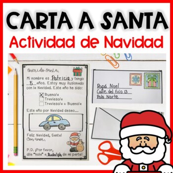 Refrigerar Agnes Gray por ciento Letter to Santa in Spanish | Carta para Santa | Escritura Navidad Papá Noel