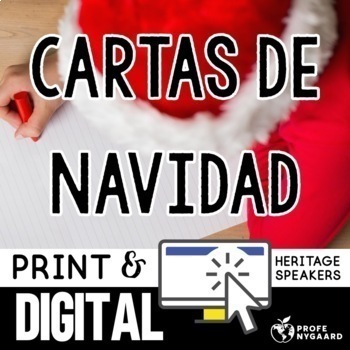 Preview of Letter to Santa in Spanish: Cartas de Navidad- 4 Days of Lessons