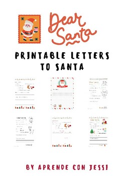 Preview of Letter to Santa l  Dear Santa l Christmas writing activity