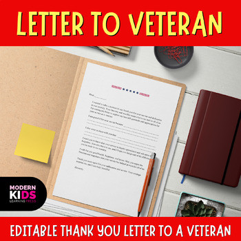 Preview of Letter to Veteran Template