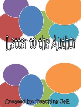 Preview of Letter to the Author Plus Rubric