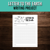 Letter to the Earth Writing Project for Earth Day in April