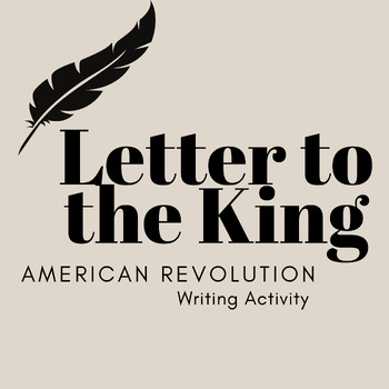 Preview of Letter to the King: American Revolution Activity