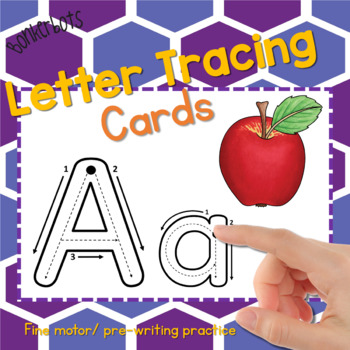 Letter tracing cards by Bonkerbots | TPT