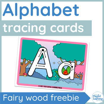 Preview of Alphabet tracing cards - uppercase and lowercase letter formation freebie