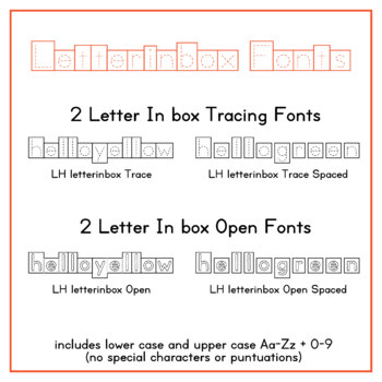 Box Shape - Letter Box Font