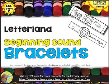 Preview of Letterland Beginning Sounds Bracelets To Wear During Fast Track
